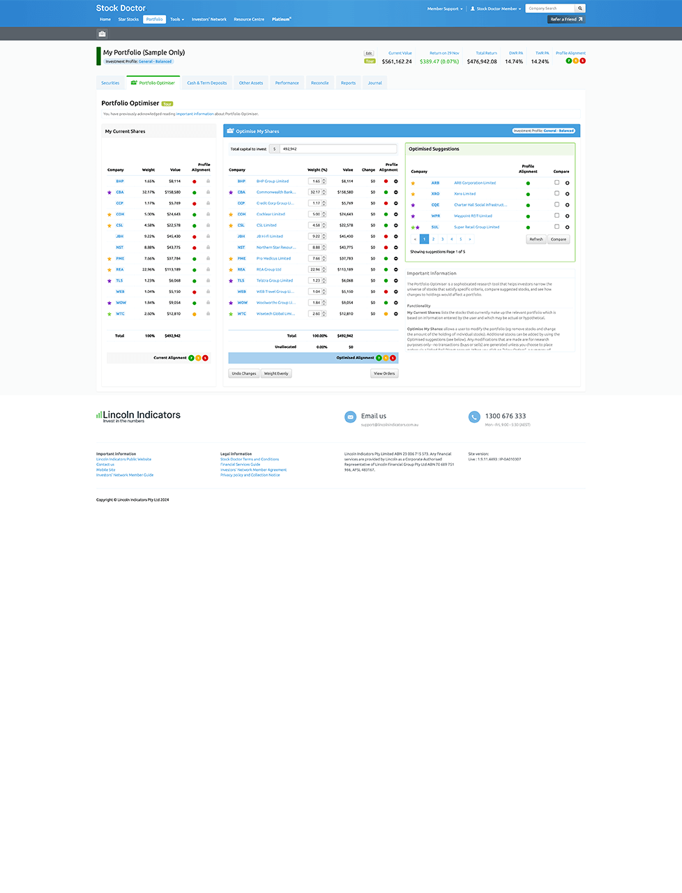 Optimise your Portfolio Optimise your Portfolio
